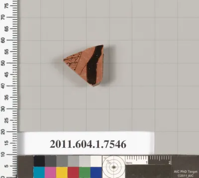 Terracotta fragment of a kylix (drinking cup)