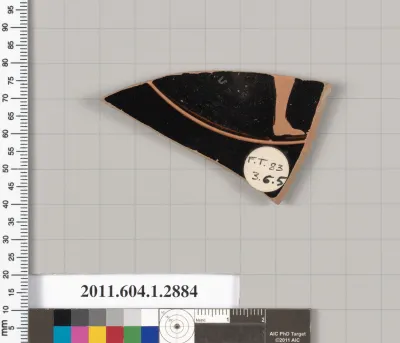 Terracotta fragment of a kylix (drinking cup)