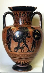 AMPHORA, NECK (ATHENIAN, BLACK-FIGURE)