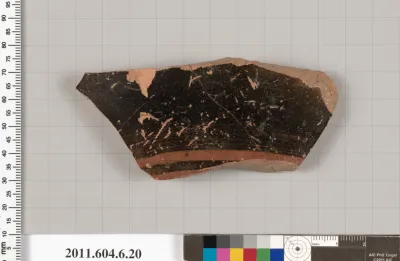 Terracotta fragment of a closed shape