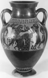 AMPHORA, BELLY, TYPE B (ATHENIAN, BLACK-FIGURE)