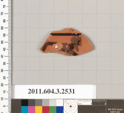 Terracotta fragment of a kylix: Siana cup (drinking cup)?