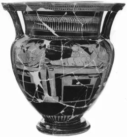 KRATER, COLUMN (ATHENIAN, RED-FIGURE)