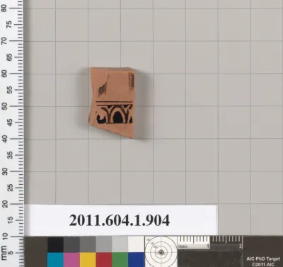 Terracotta fragment of a kylix (drinking cup)