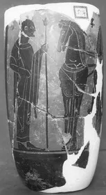 LEKYTHOS (ATHENIAN, BLACK-FIGURE)