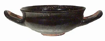 CUP, STEMLESS (ATHENIAN, BLACK GLAZE)