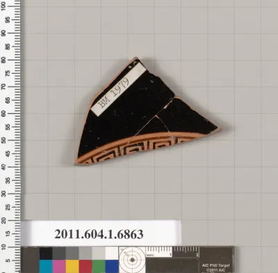 Terracotta fragment of a kylix (drinking cup)