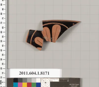 Terracotta fragment of a kylix (drinking cup)