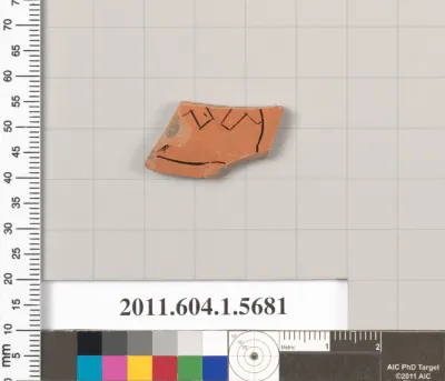 Terracotta fragment of a kylix (drinking cup)