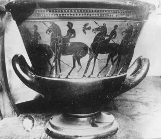 KRATER, CALYX (ATHENIAN, BLACK-FIGURE)