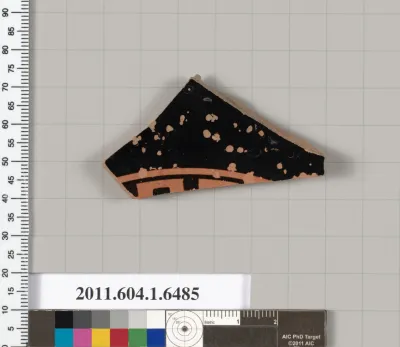 Terracotta fragment of a kylix (drinking cup)