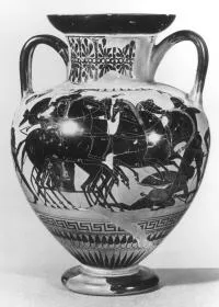 AMPHORA, NECK (ATHENIAN, BLACK-FIGURE)