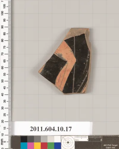 Terracotta fragment of a kylix (drinking cup)