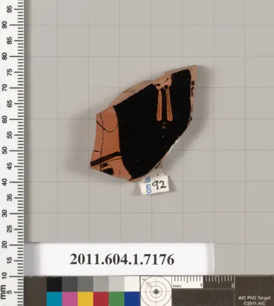 Terracotta fragment of a kylix (drinking cup)