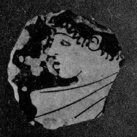 KRATER, COLUMN, FRAGMENT (ATHENIAN, RED-FIGURE)