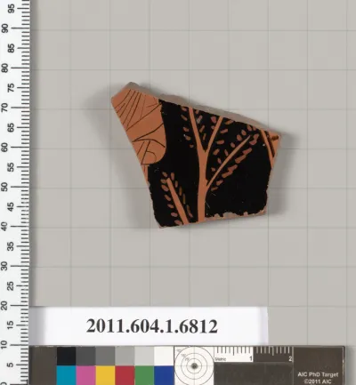 Terracotta fragment of a kylix (drinking cup)