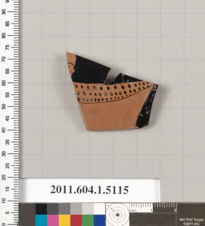 Terracotta fragment of a kylix (drinking cup)