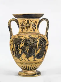 AMPHORA, NECK (ATHENIAN, BLACK-FIGURE)
