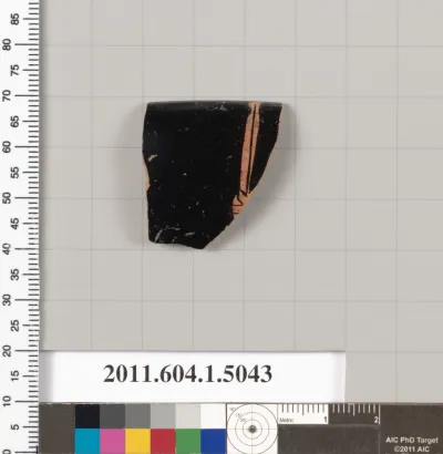 Terracotta fragment of a kylix (drinking cup)