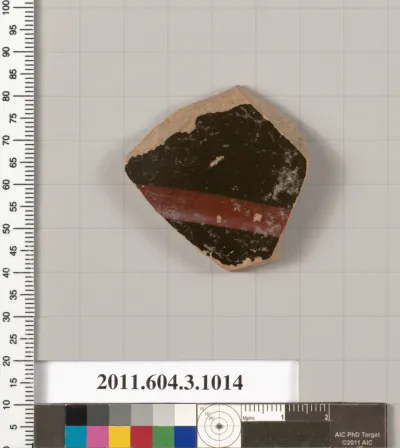 Terracotta fragment of a lekanis (covered dish)?
