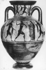 AMPHORA, NECK (ATHENIAN, BLACK-FIGURE)
