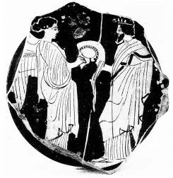 CUP, STEMLESS, FRAGMENT (ATHENIAN, RED-FIGURE)