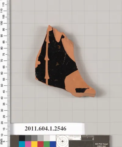 Terracotta fragment of a kylix (drinking cup)