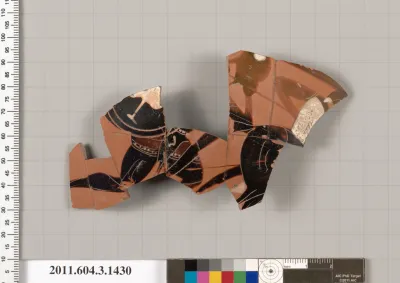 Terracotta fragment of a skyphos (deep drinking cup)