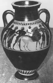 AMPHORA, BELLY, TYPE B (ATHENIAN, BLACK-FIGURE)