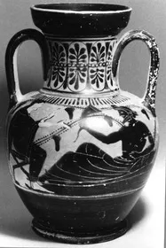 AMPHORA, NECK (ATHENIAN, BLACK-FIGURE)