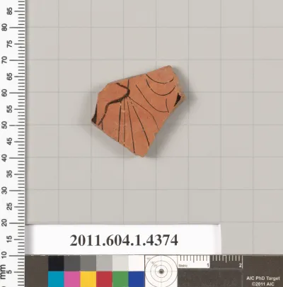 Terracotta fragment of a kylix (drinking cup)