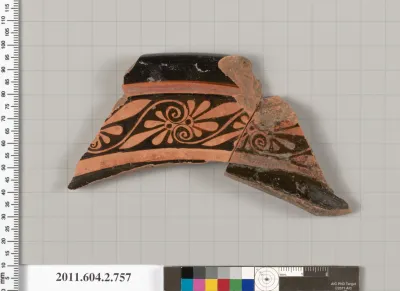 Terracotta fragment of a calyx-krater (bowl for mixing wine and water)