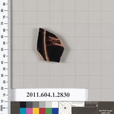 Terracotta fragment of a kylix (drinking cup)