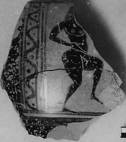 HYDRIA, FRAGMENTS (ATHENIAN, BLACK-FIGURE)