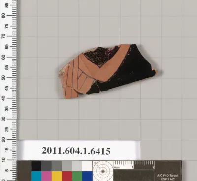 Terracotta fragment of a kylix (drinking cup)