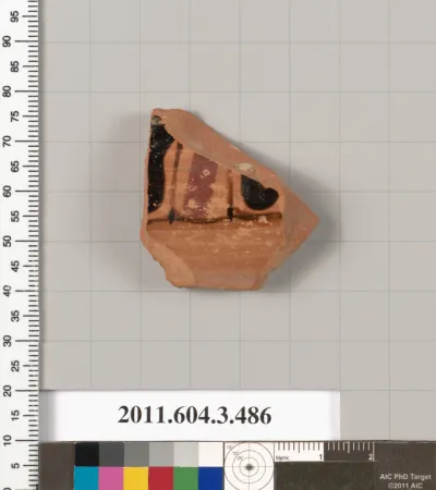 Terracotta fragment of a column-krater (bowl for mixing wine and water)