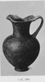 OINOCHOE (ETRUSCAN, BUCCHERO)