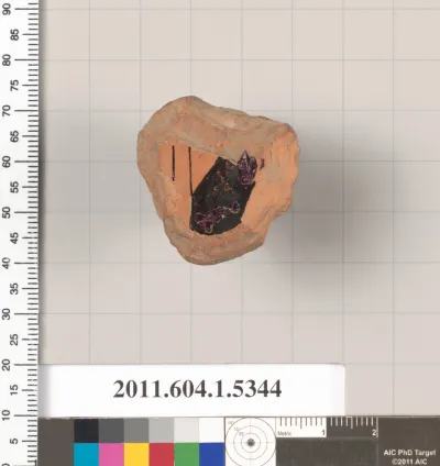 Terracotta fragment of a kylix (drinking cup)