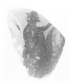 LOUTROPHOROS, FRAGMENT (ATHENIAN, BLACK-FIGURE)