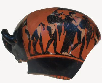 STAMNOS, FRAGMENTS (ATHENIAN, BLACK-FIGURE)