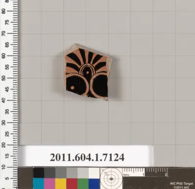 Terracotta fragment of a kylix (drinking cup)