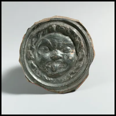 Terracotta tondo from a phiale (libation bowl)