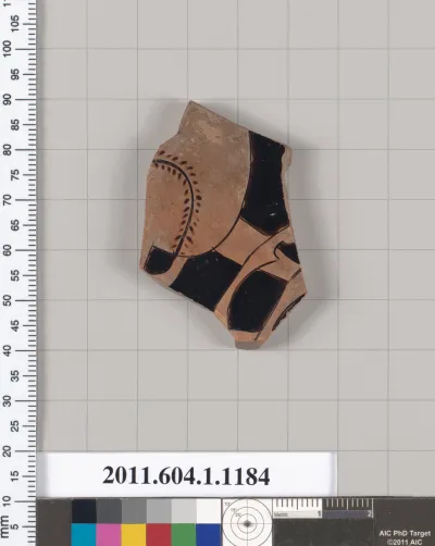 Terracotta fragment of a kylix (drinking cup)