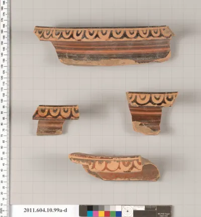 Terracotta fragments of a stamnos (jar)?