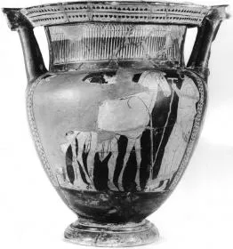 KRATER, COLUMN (ATHENIAN, RED-FIGURE)
