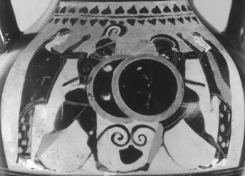 AMPHORA, BELLY, TYPE B (ATHENIAN, BLACK-FIGURE)
