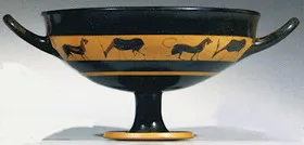 CUP, LITTLE MASTER BAND (ATHENIAN, BLACK-FIGURE)