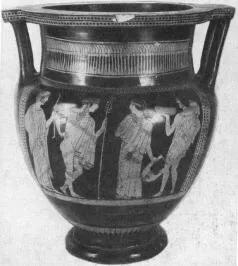 KRATER, COLUMN (ATHENIAN, RED-FIGURE)