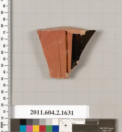 Terracotta fragment of a skyphos (deep drinking cup)