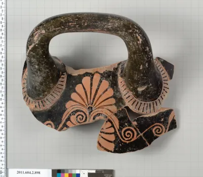 Terracotta fragment of a bell-krater (bowl for mixing wine and water)